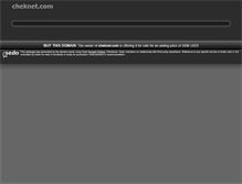Tablet Screenshot of cheknet.com